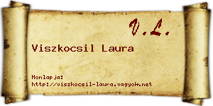 Viszkocsil Laura névjegykártya